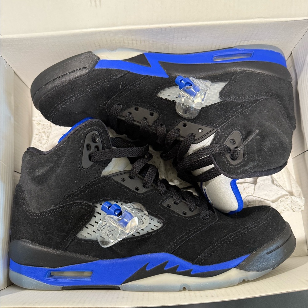 Kids Black and Blue Sneakers